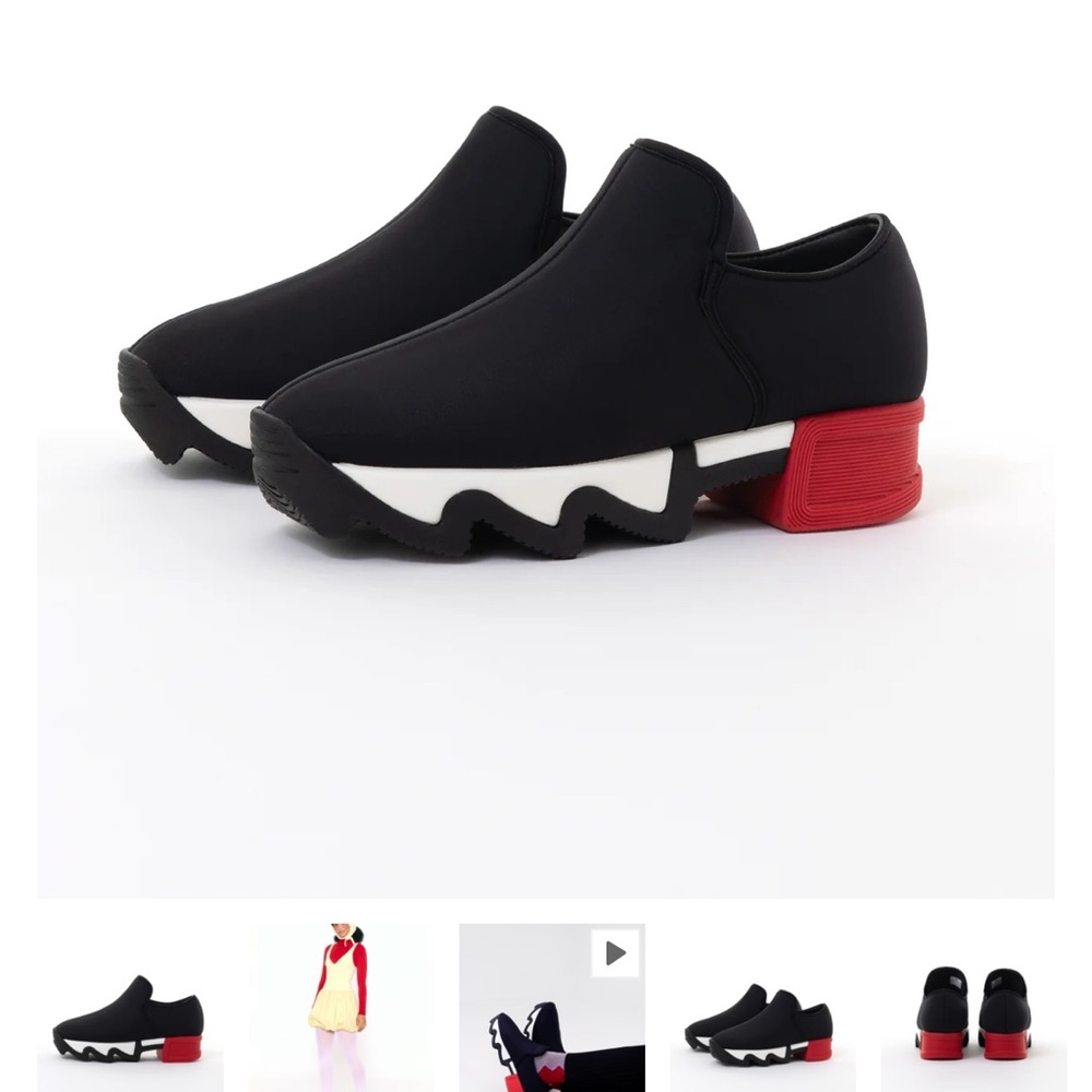 Stylish Black and Red Women's Sz. 4.5 Sneakers IRI NYC
